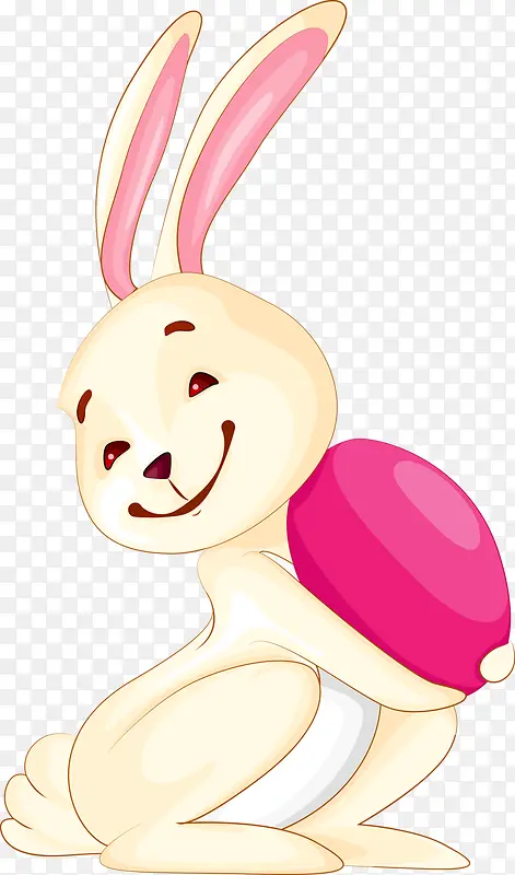 小白兔抱着彩蛋