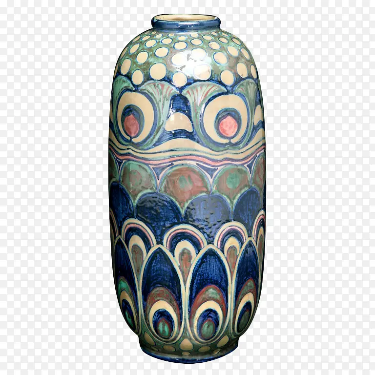 青色古典大花瓶