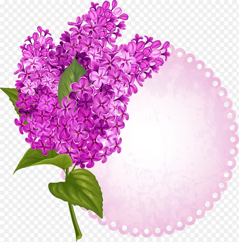 紫色薰衣草装饰留言板