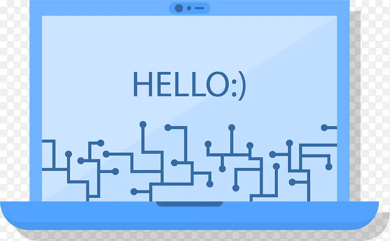 创意数据电脑金融矢量图