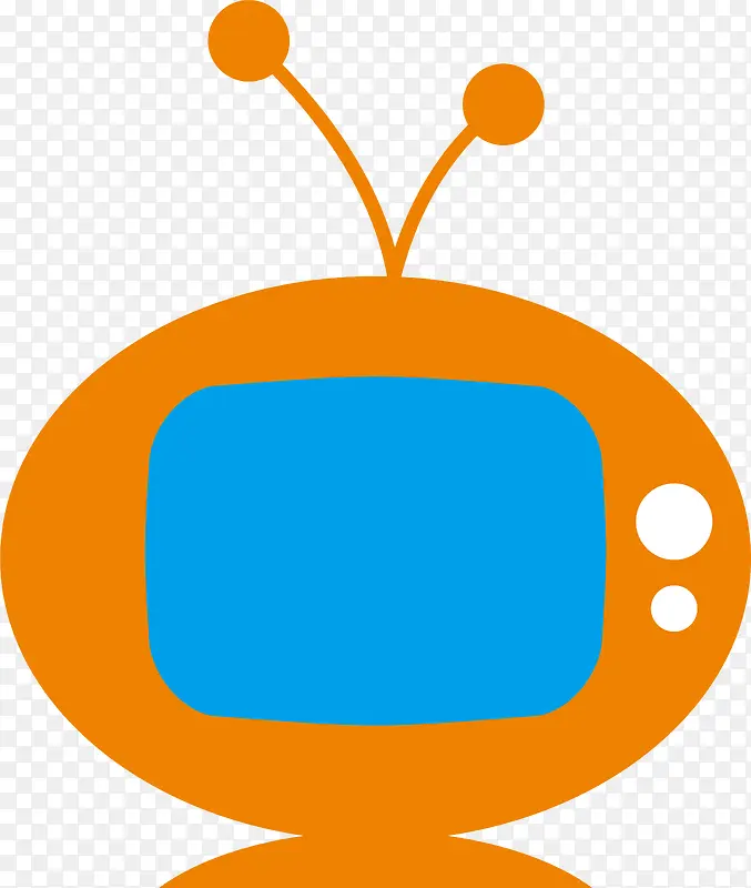 手绘卡通电视logo