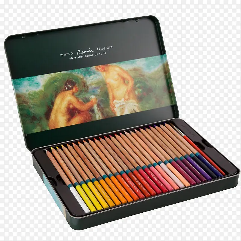 彩色美术铅笔