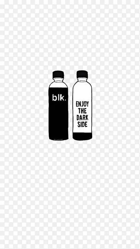黑白瓶子