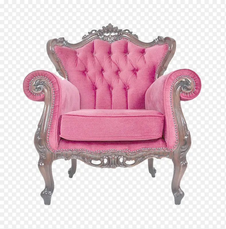 玫瑰红欧式椅
