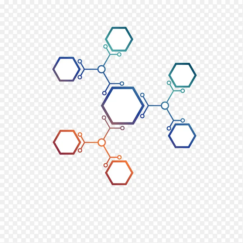 分子六边形素材