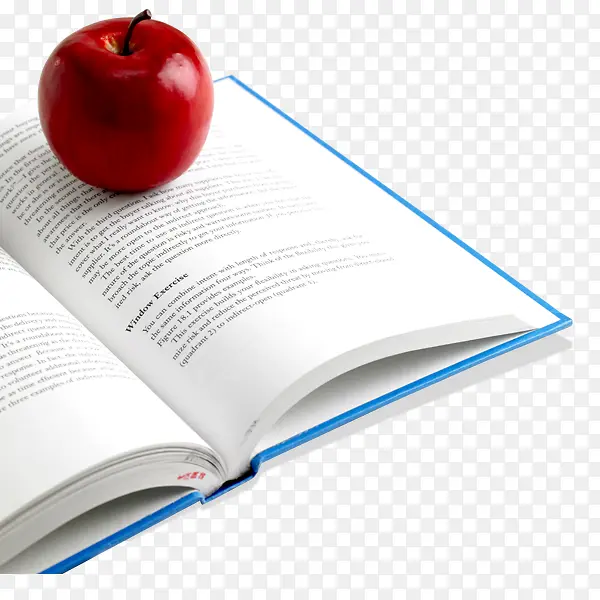 一本书上有苹果免抠素材