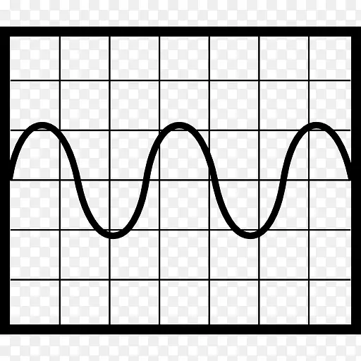 正弦波图形图标