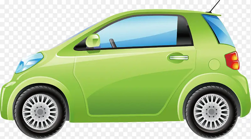 绿色汽车矢量图
