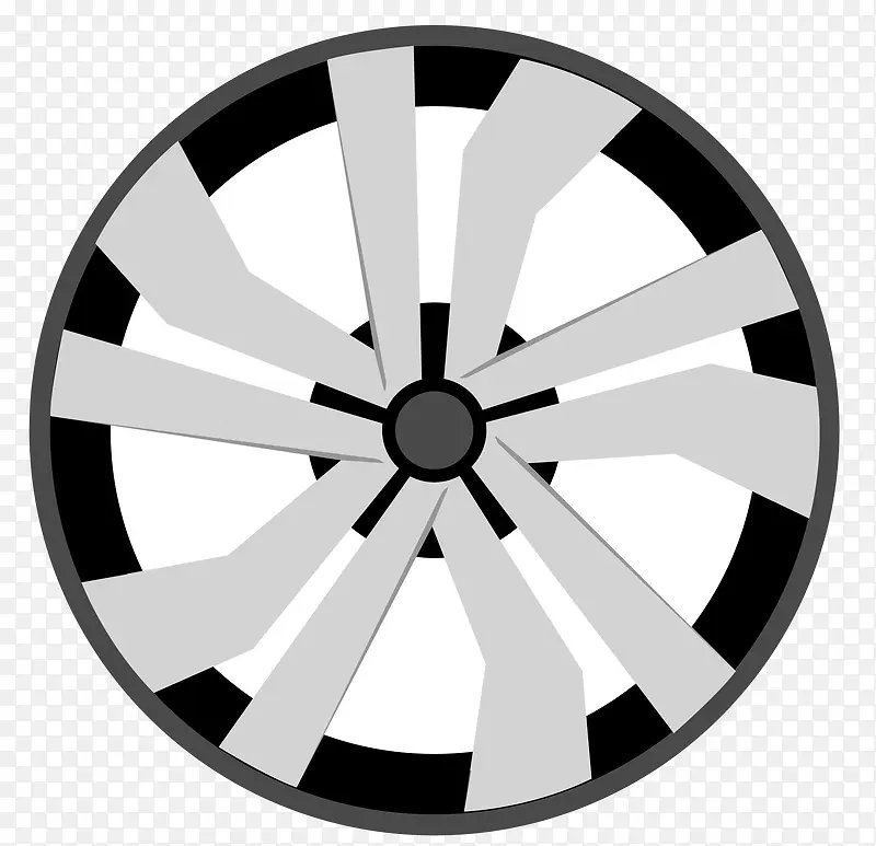 银白色黑色车轮车轮