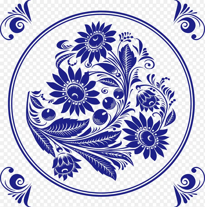 矢量装饰画无框画