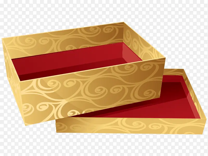 礼物盒金色豪华矢量