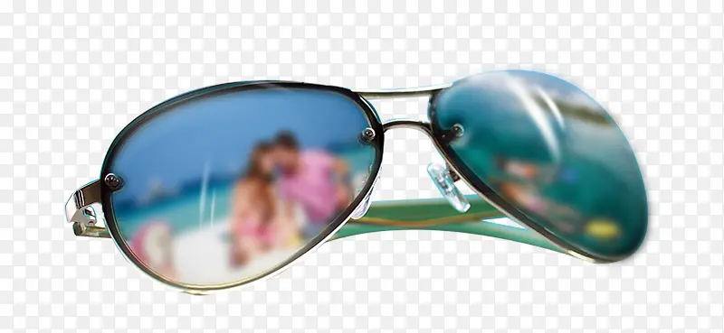 沙滩眼镜素材