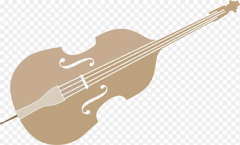 浅色大提琴矢量