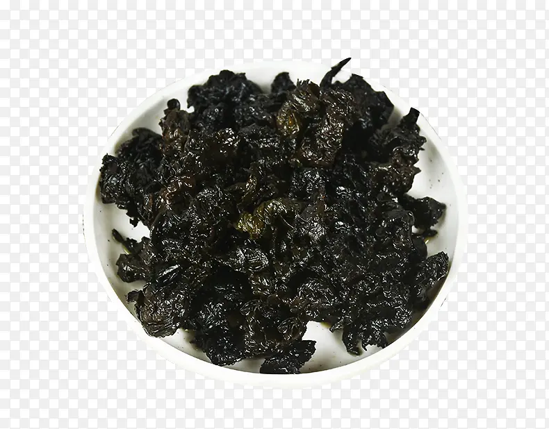 黑色黑乌龙茶茶叶素材