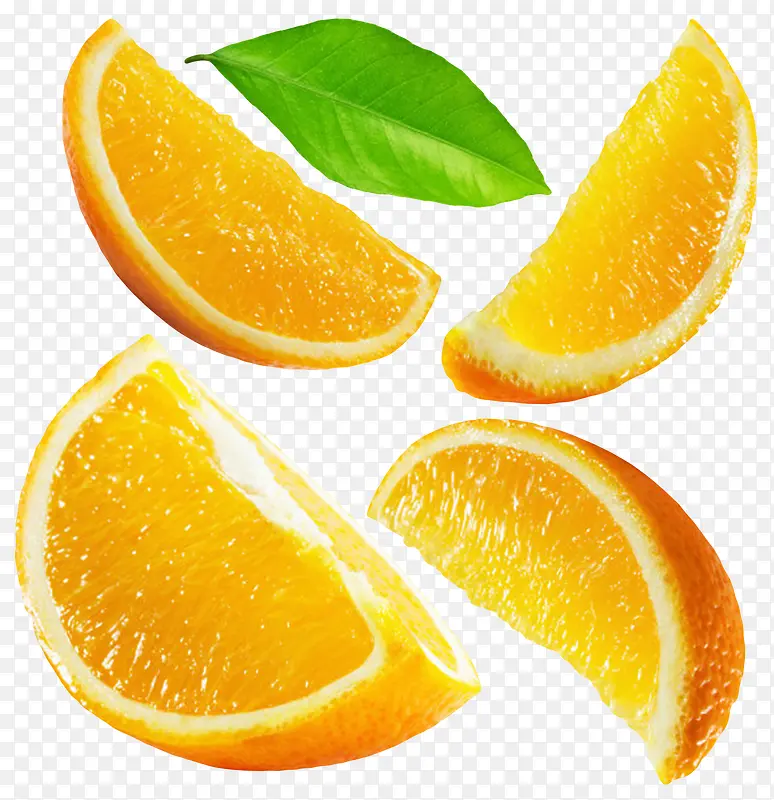 橙色香甜水果切碎的奉节脐橙实物