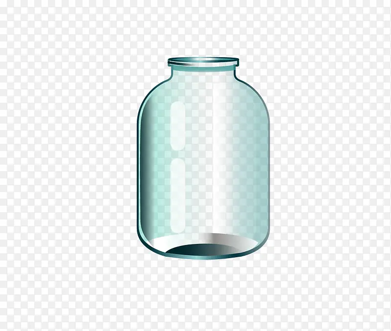 玻璃瓶矢量图
