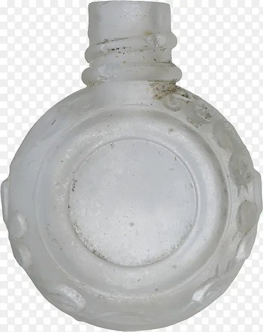 扁圆透明玻璃瓶瓶子
