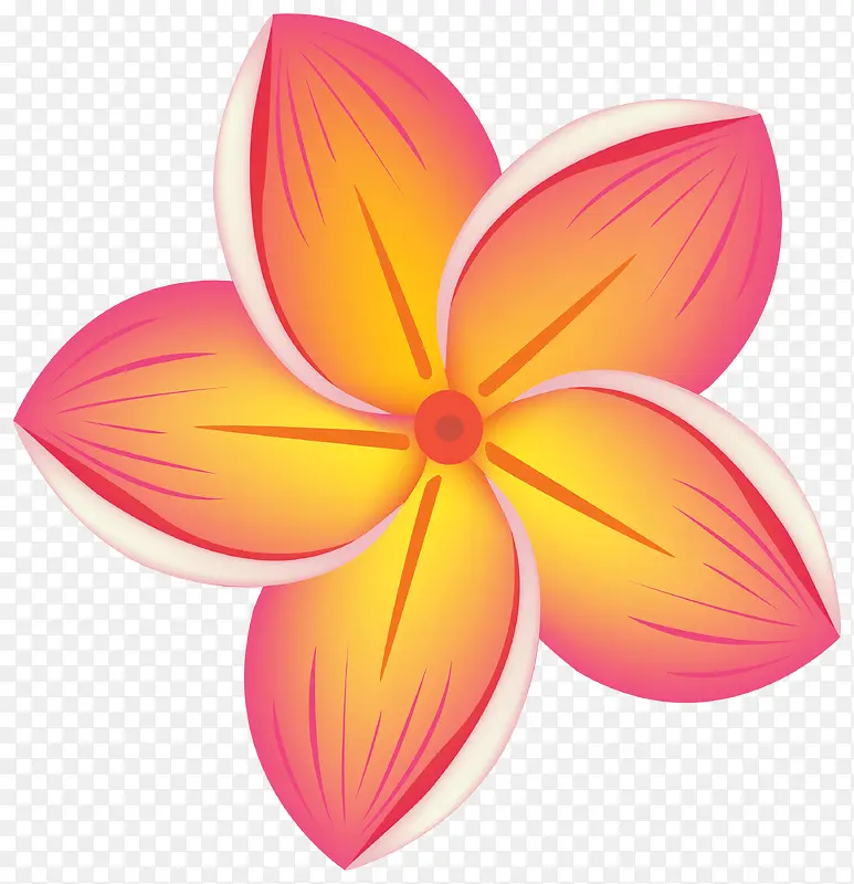 六瓣的粉红桃花
