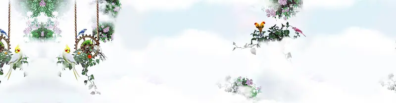 清爽百搭淘宝海报背景