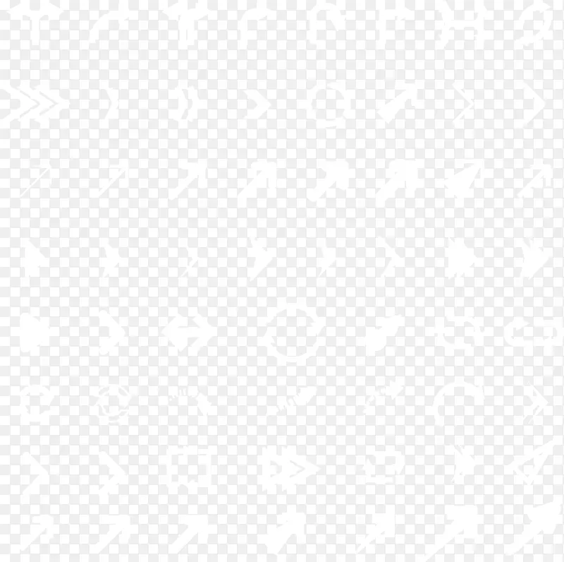 白色指示符号图标矢量图