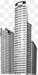 黑色高楼亮光建筑
