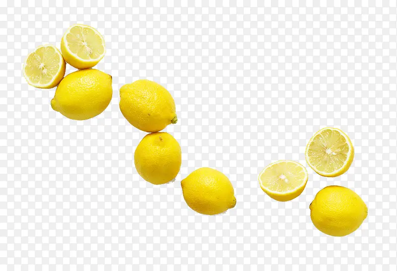 黄色清晰柠檬摄影免抠图