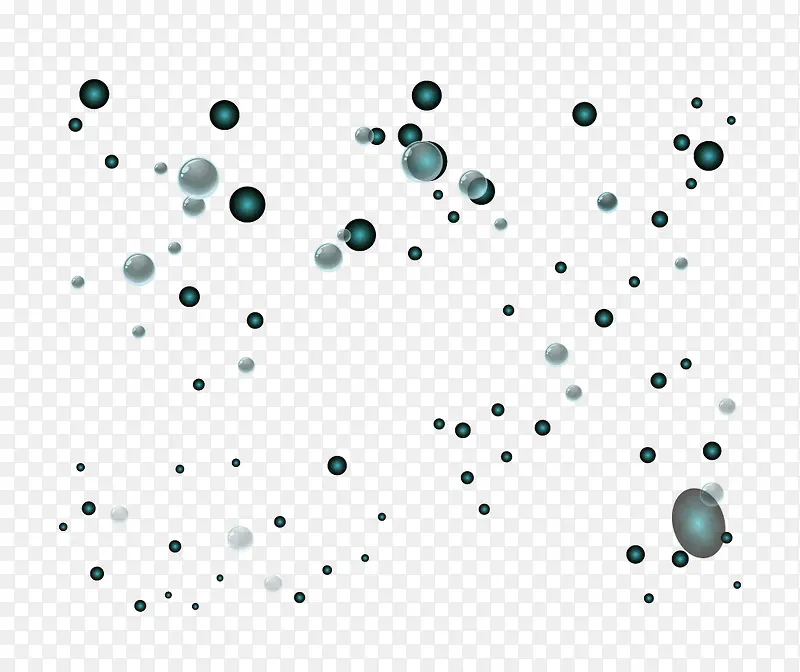 矢量浅色透明感水泡