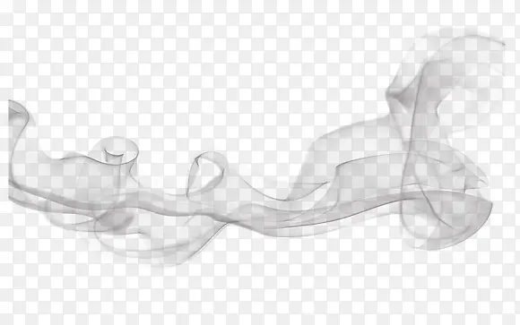 创意合成白色的烟雾造型设计