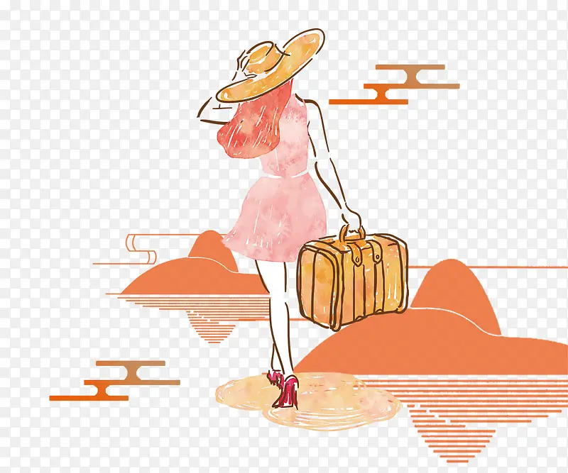 旅行的女人