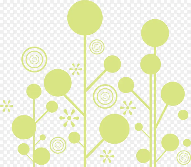 绿色潮流花纹