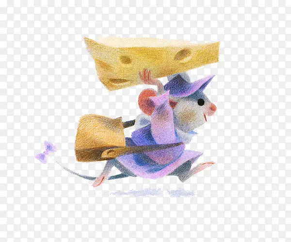 拿奶酪狂奔的老鼠