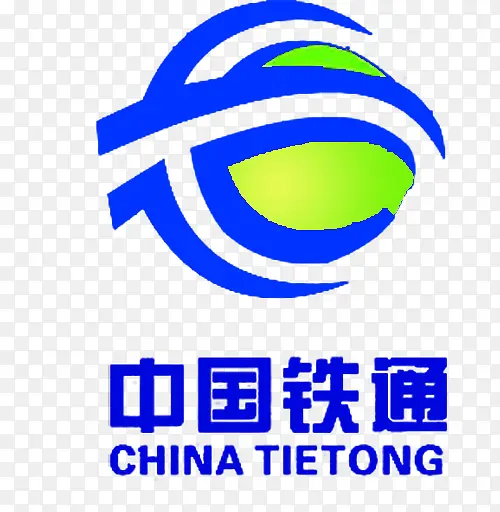 中国铁通蓝色logo设计