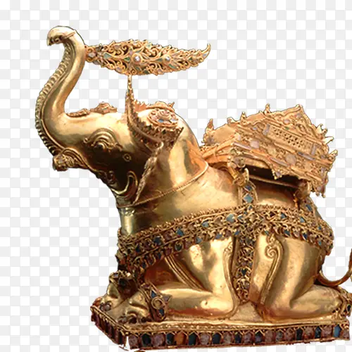 泰国金色大象图