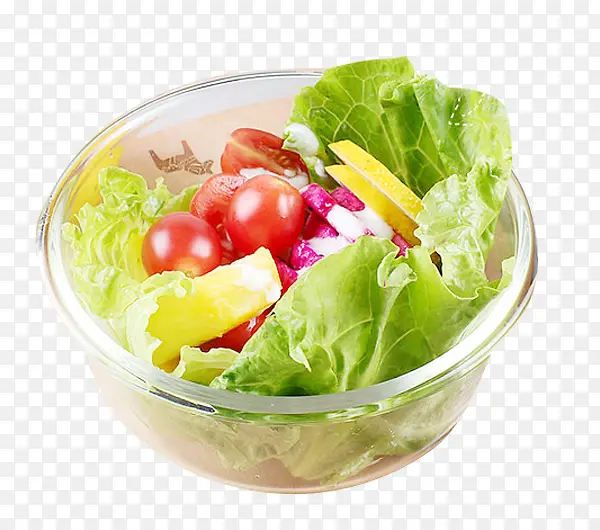 蔬菜沙拉玻璃碗