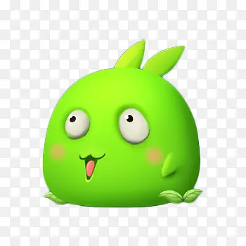 绿色卡通兔