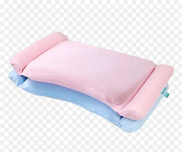 粉色蓝色婴儿枕头