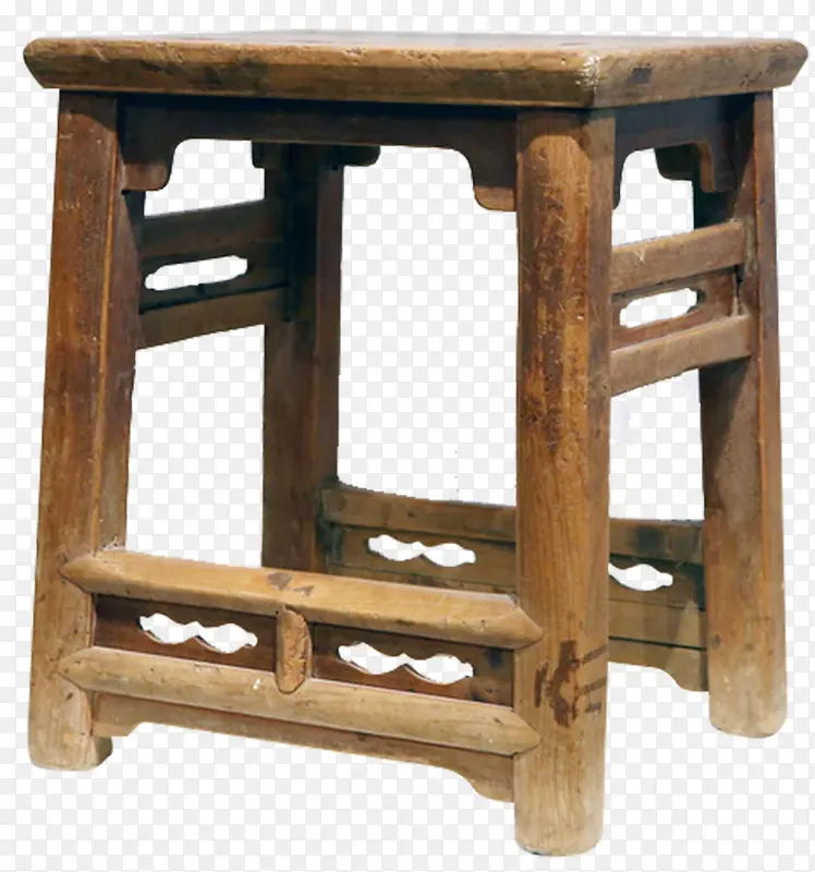 清代中式柏木长方凳子