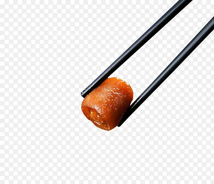 筷子夹肉卤水猪尾巴