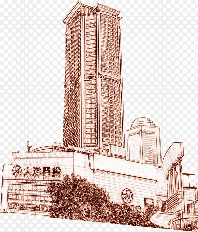 欧式古典建筑别墅