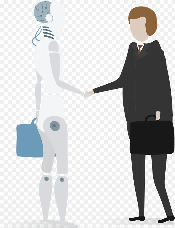 人类机器人握手合作