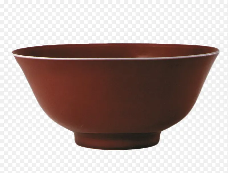 中国精美红瓷碗素材