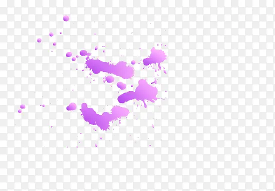 紫色的墨滴
