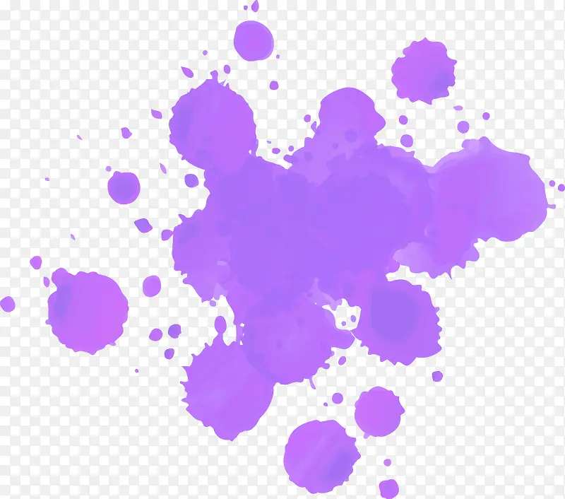 紫色水墨