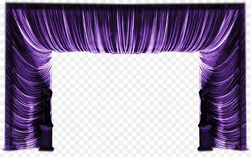 紫色绸缎帷幕婚礼