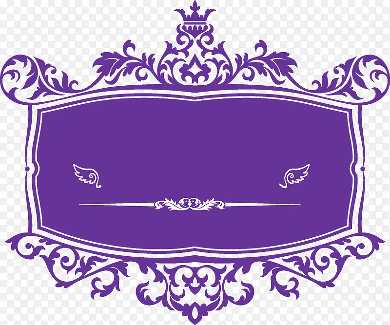 紫色皇冠花纹logo