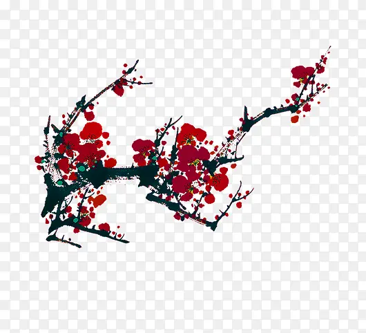 国画梅花