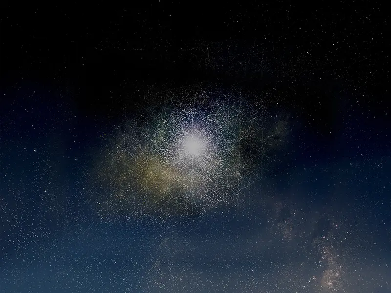 唯美绚丽星空夜空