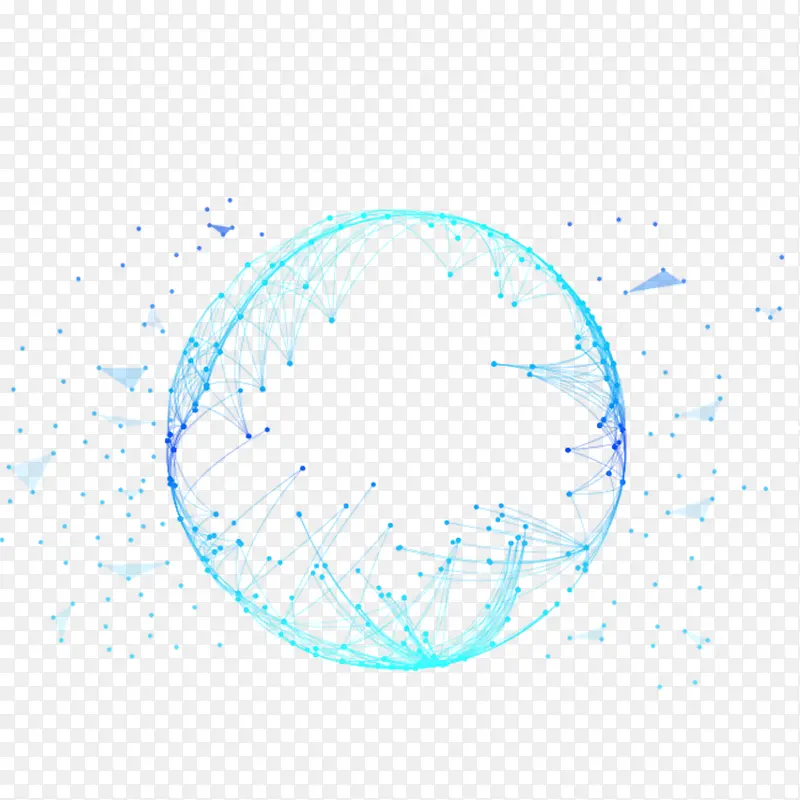 蓝色科技圆圈