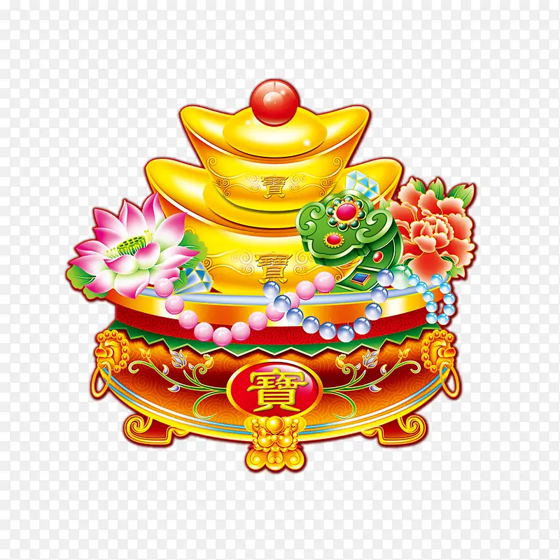 金色中国风节日装饰