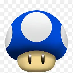 蓝色超级玛丽大蘑菇图标